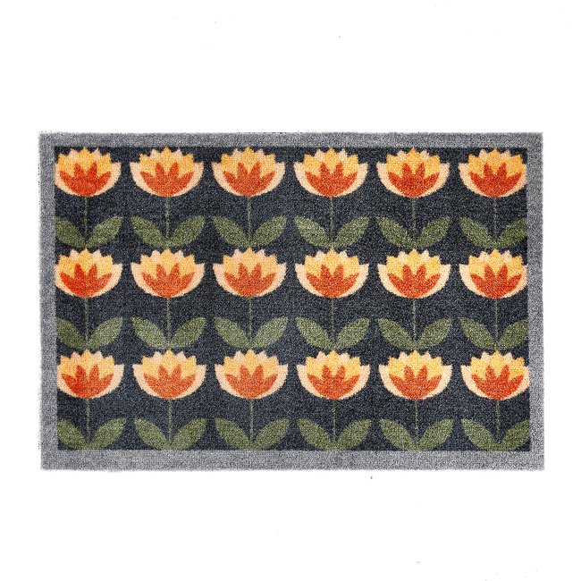 Retro Floral Doormat, multi-coloured, MY MAT