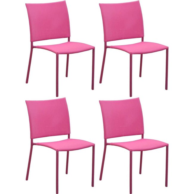 Chaise de jardin Bonbon pour enfant (Lot de 4) - PROLOISIRS