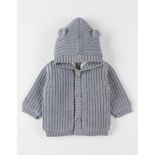 Mantelet en tricot, gris <span itemprop=