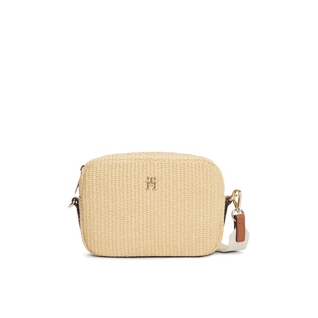 Popette Raffia Camera Bag, natural, TOMMY HILFIGER