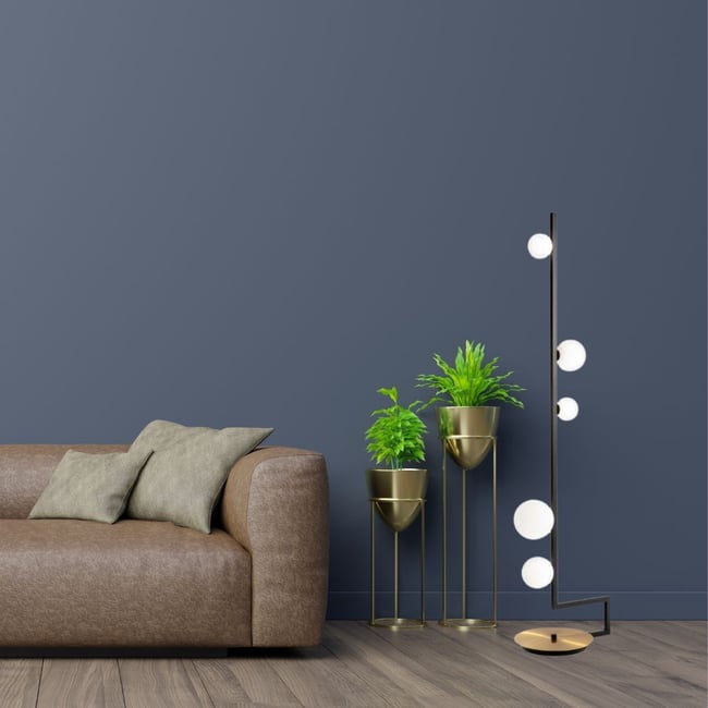Lampadaire    BIRDS Couleur noir <span itemprop=