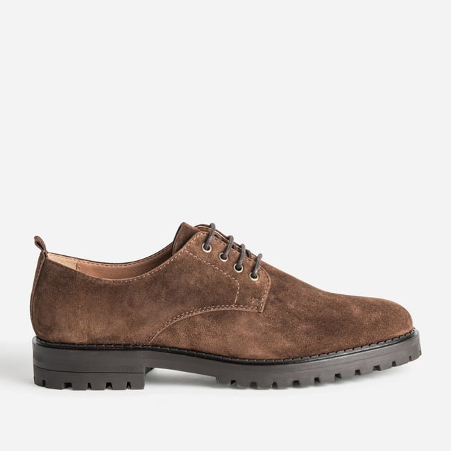 Derby en cuir FREDERICO marron <span itemprop=