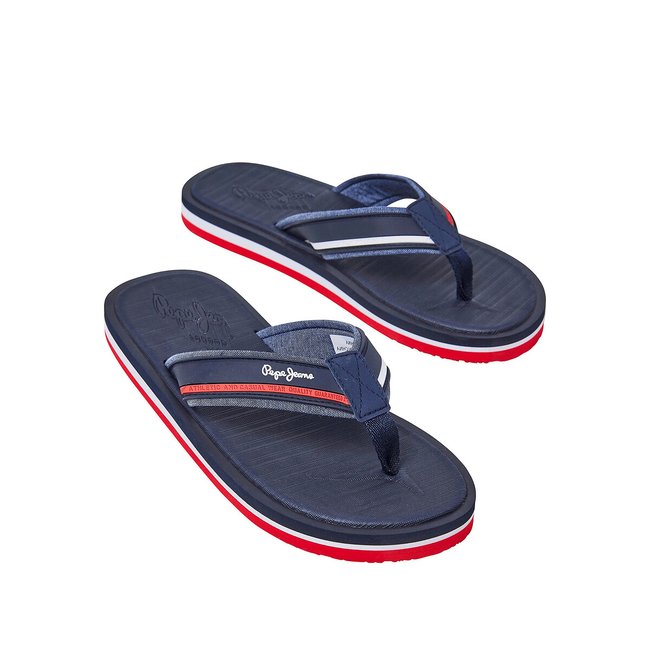 Tongs West Basic bleu marine <span itemprop=