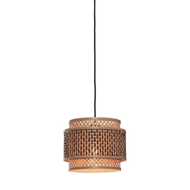 Suspension Bambou BHUTAN Couleur naturel / noir <span itemprop=