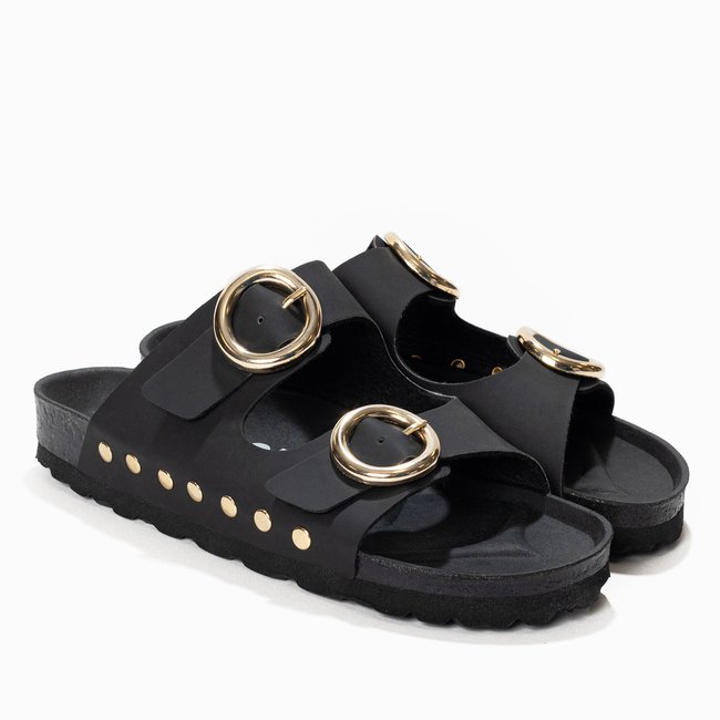 Sandales BARCELONE pour femme noir <span itemprop=