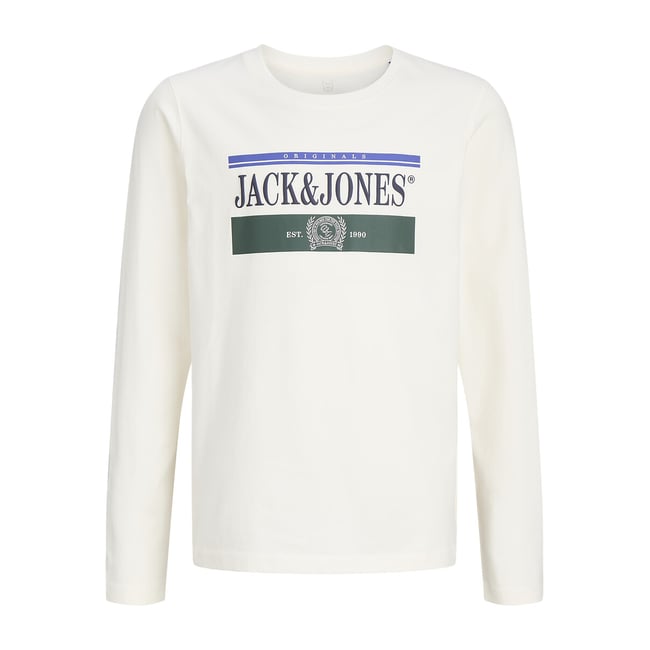 Camisola de mangas compridas branco <span itemprop=