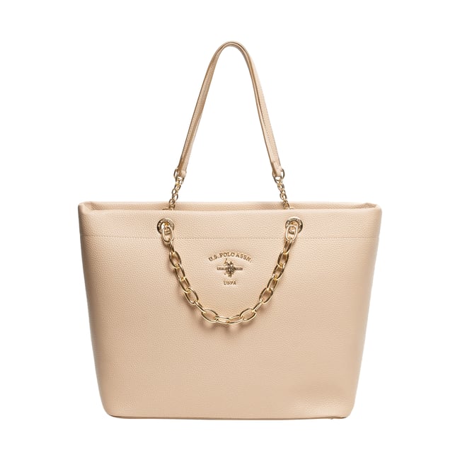 Sac à Main Stanford Shopping W Chain crème <span itemprop=