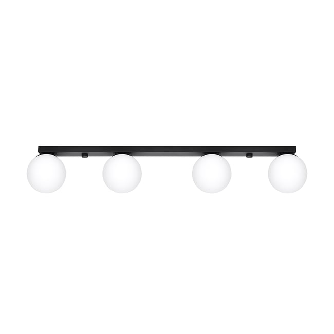 Plafonnier Acier Noir G9 4 Yoli Couleur noir <span itemprop=