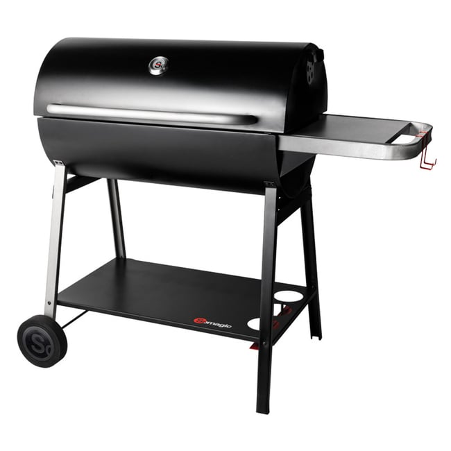Barbecue à charbon pour 20 convives noir, noir, noir <span itemprop=