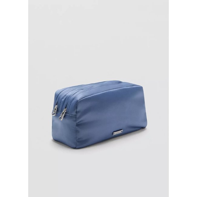 Trousse de toilette satinée à double poche - MANGO