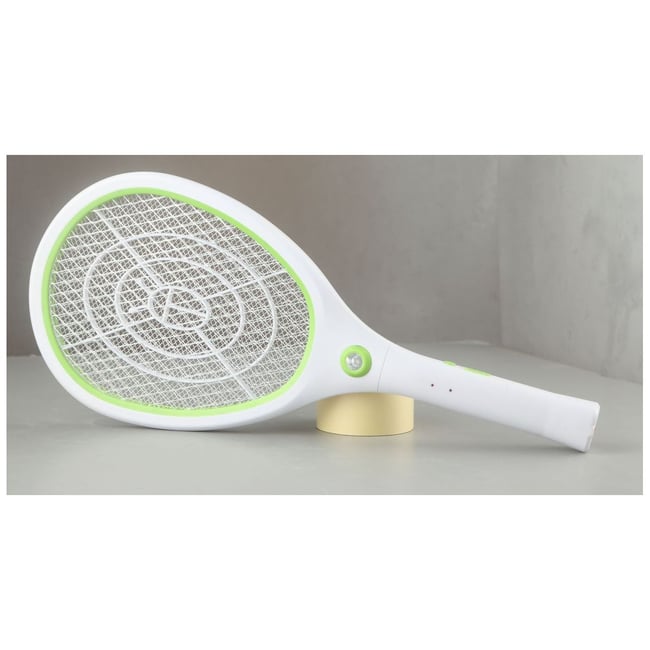 Raquette à insectes électrique de 1800V rechargeable - ZERO MOUSTIQUE