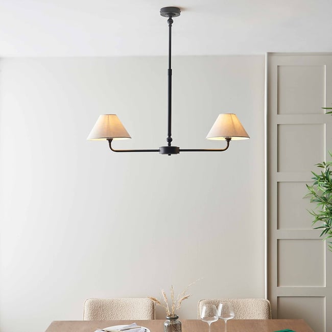 Lilith 2-Light Pendant Light with Tapered Shades - ÉDITÉ