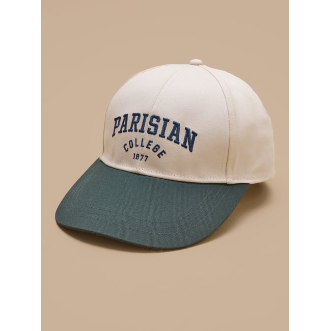 Casquette bicolore  et junior vert <span itemprop=