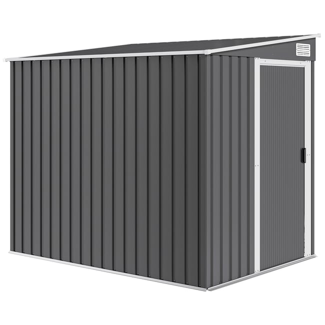 Abri de jardin Acier galvanisé Gris foncé gris <span itemprop=