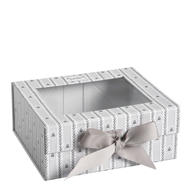 Grand Boîte Cadeau blanc 32x32x25 cm, Boite cadeau vide, boite cadeau anniversaire marriage - 1 Pièces (contenirRuban, Papier De Soie, Enveloppes et cartes