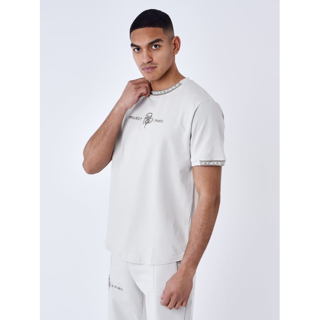 T-shirt uni avec bande logo - PROJECT X