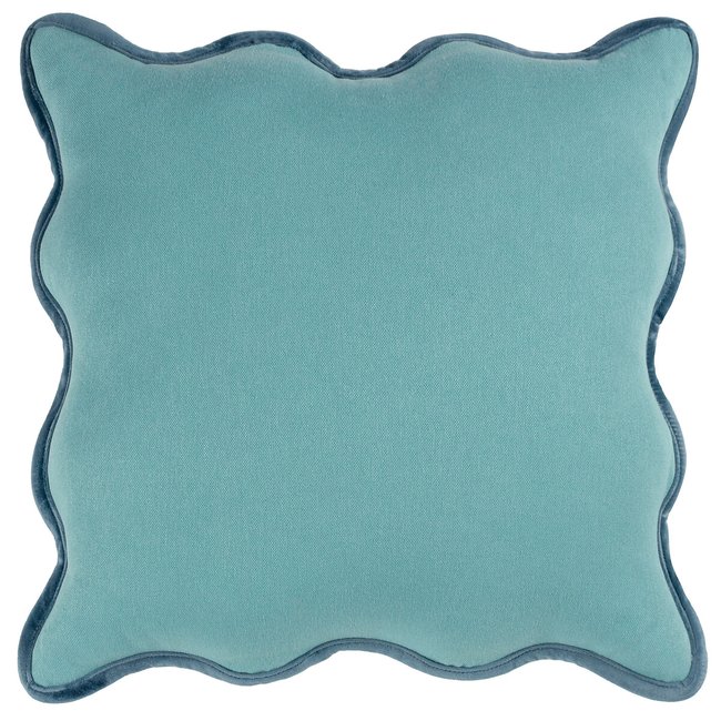 Wiggle Velvet Piped Filled Cushion 45x45cm - HEYA HOME