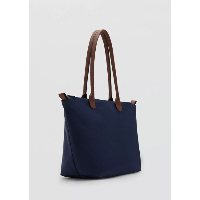 Sac shopper bleu <span itemprop=