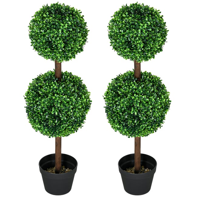 Topiaires artificielles PE Vert Couleur vert <span itemprop=