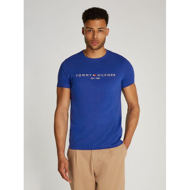 Crew Neck T-Shirt, Tommy Logo - TOMMY HILFIGER