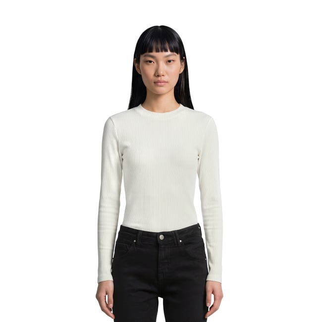 T-shirt long slim en jersey côtelé - MARC O’POLO DENIM