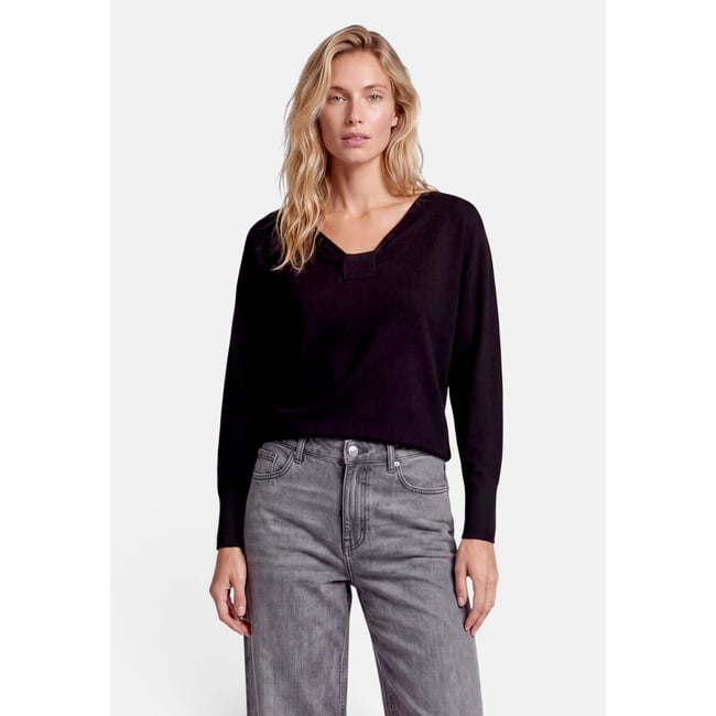 Pull-over en maille à manches chauve-souris black beauty <span itemprop=