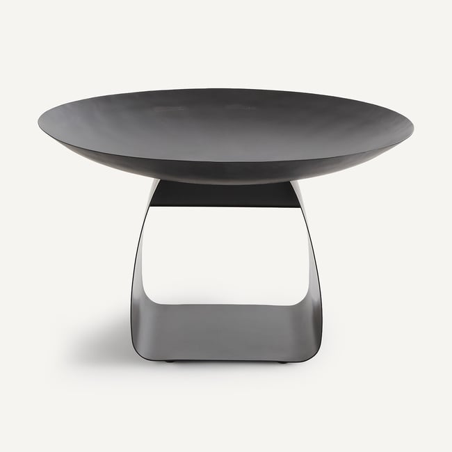 Brazeo Iron Outdoor Brazier with Log Storage matt black AM.PM