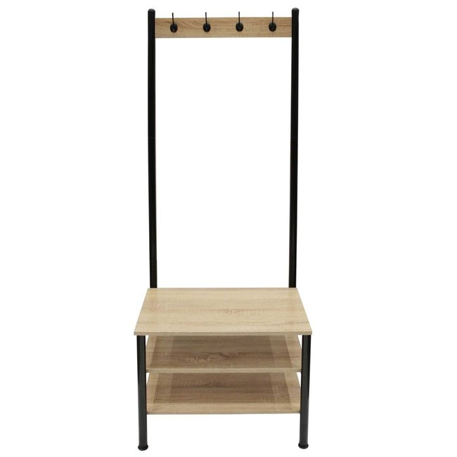Meuble d'entrée industriel Indus Couleur noir <span itemprop=