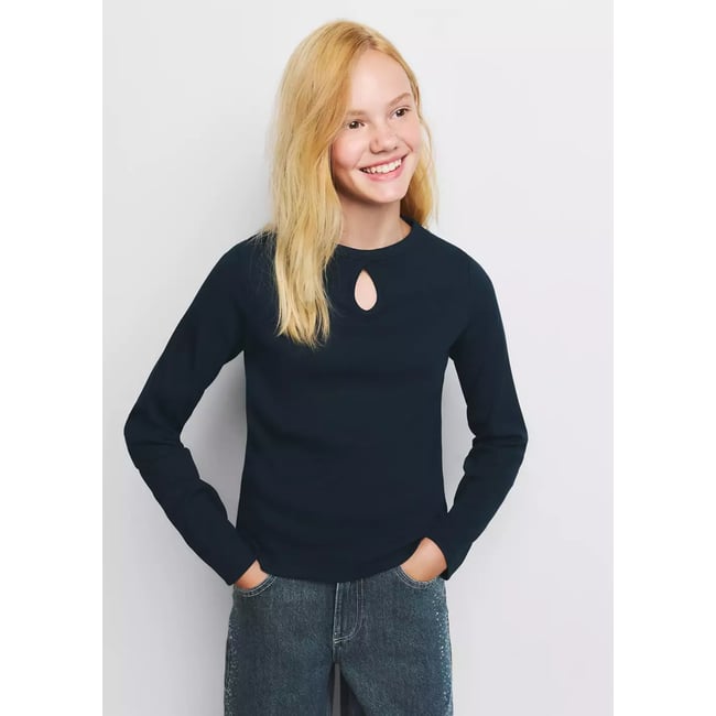 T-shirt manches longues ouverture - MANGO KIDS