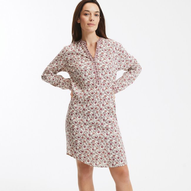 Printed Long Sleeve Nightdress floral print LA REDOUTE COLLECTIONS