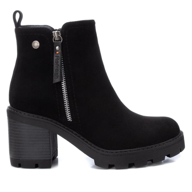 Bottine Chelsea Talon Décontractée Fermeture éclair noir <span itemprop=