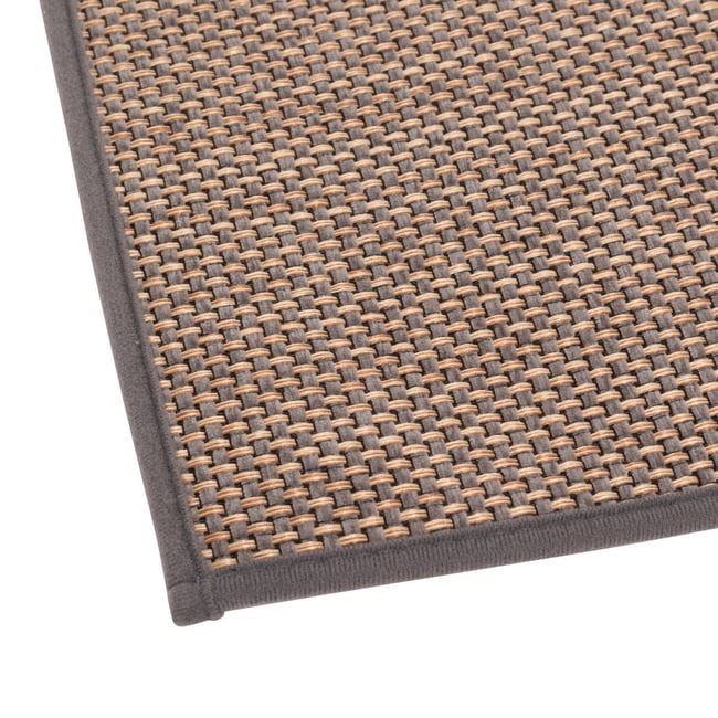 Tapis anti-dérapant tissu chiné 45x120cm Couleur gris <span itemprop=