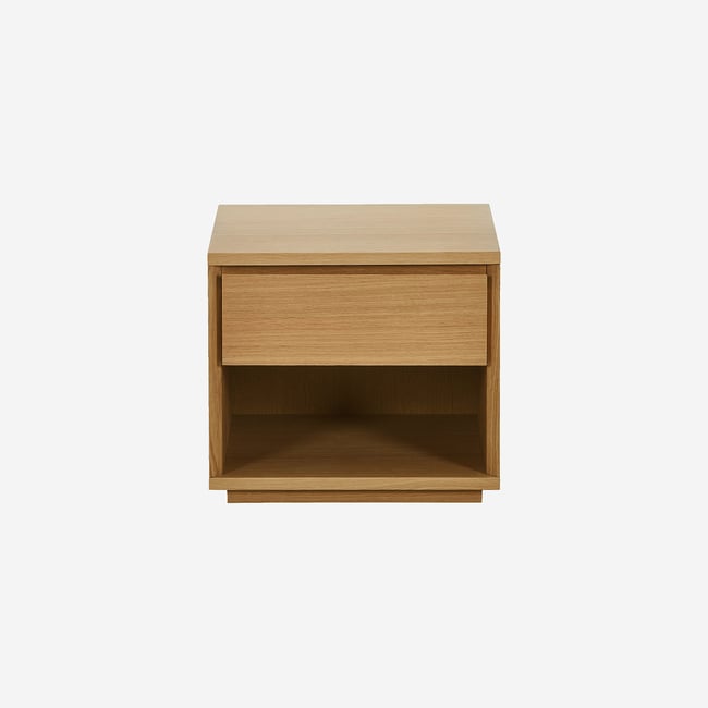 Table de chevet chêne HAZO Couleur naturel clair <span itemprop=