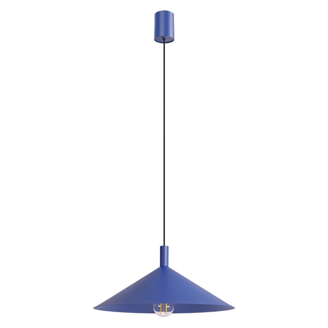 Suspension Acier Outremer E27 1 Nox Couleur outremer <span itemprop=