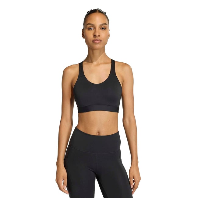 Brassière de sport Essentials noire <span itemprop=