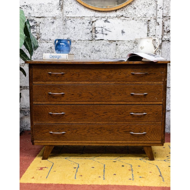 Commode contemporaine Garance N°784 - Bon état Couleur argenté <span itemprop=