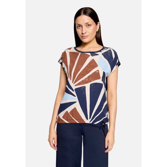 T-shirt patchwork à imprimé nature/brown <span itemprop=