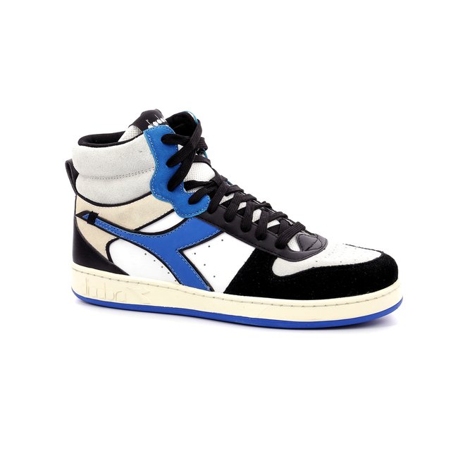 Sneakers hautes Cuir Magic Baske Mi blanc <span itemprop=