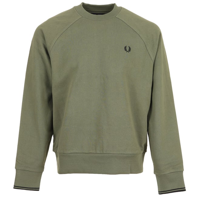Pull TIPPED CREW NECK laurel wreath green <span itemprop=