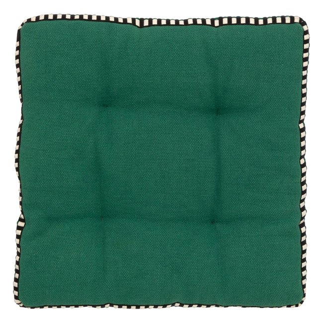 Galette de chaise matelassée MALAKITE vert <span itemprop=