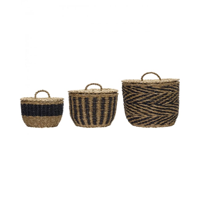 Lot de 3 paniers de rangement Cesto Couleur v019845 <span itemprop=