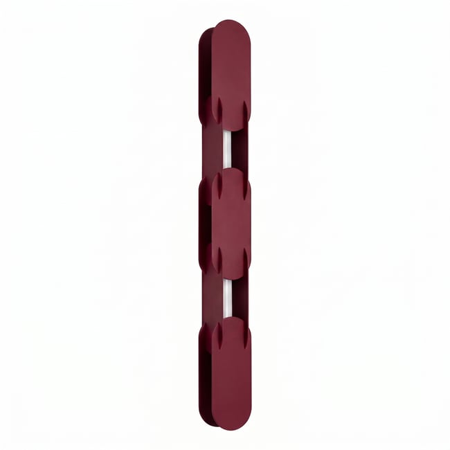 Applique murale Acier Bordeaux LED 1 Chain Couleur bordeaux <span itemprop=