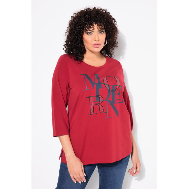 T-shirt col rond et manches 3/4 - ULLA POPKEN