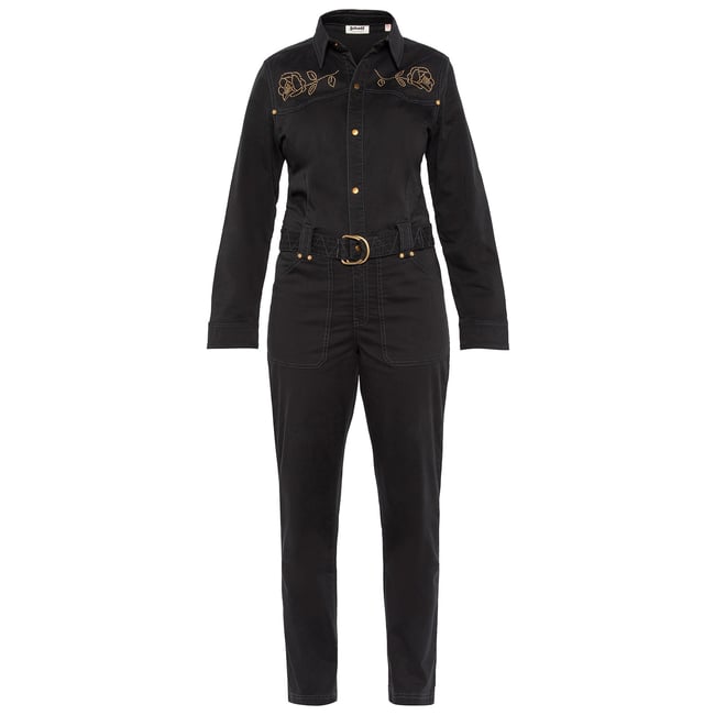 Combinaison western noir <span itemprop=