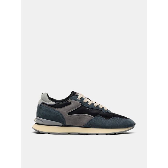 City Blue Mixed-Material Trainers, navy blue, HOFF