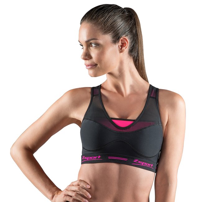 Virtuosity Sports Bra, black/pink, ZSPORT