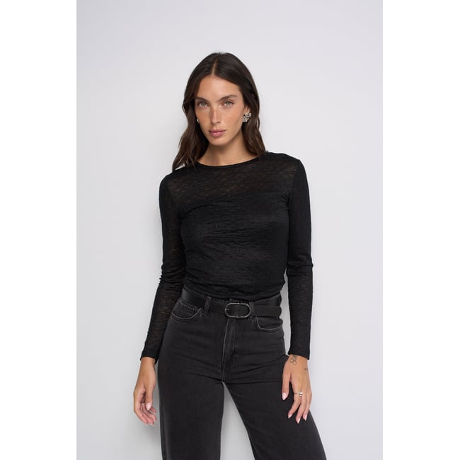PULL À STRASS noir <span itemprop=