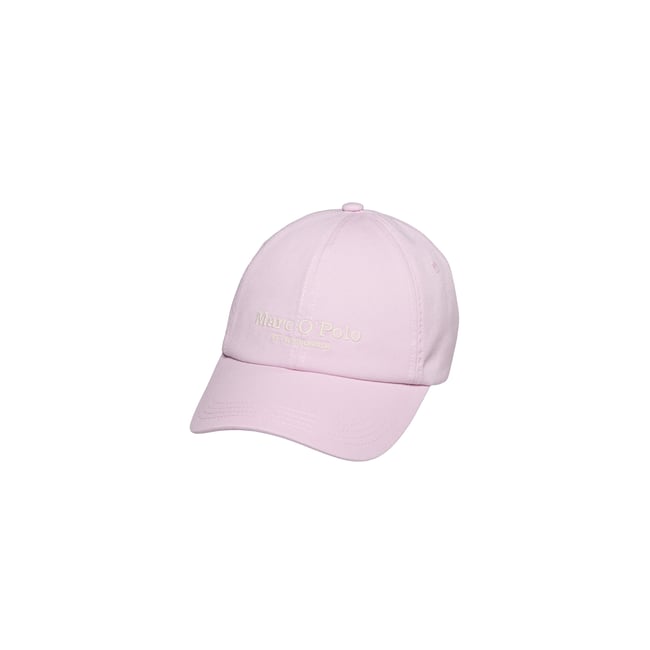 Casquette avec logo en sergé de coton bio de haute qualité rose <span itemprop=