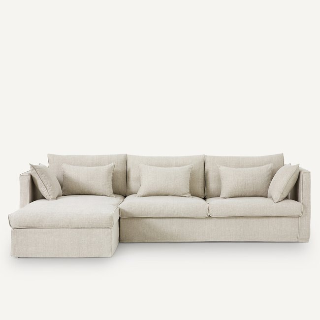 Ecksofa Camille, Baumwolle/Leinen - AM.PM