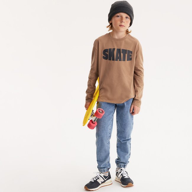 Camiseta de manga larga con mensaje camel <span itemprop=